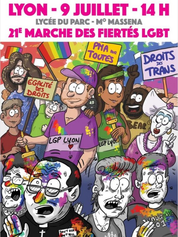 L’affiche de la Gay Pride de Lyon 2016 fait réagir! Nawak