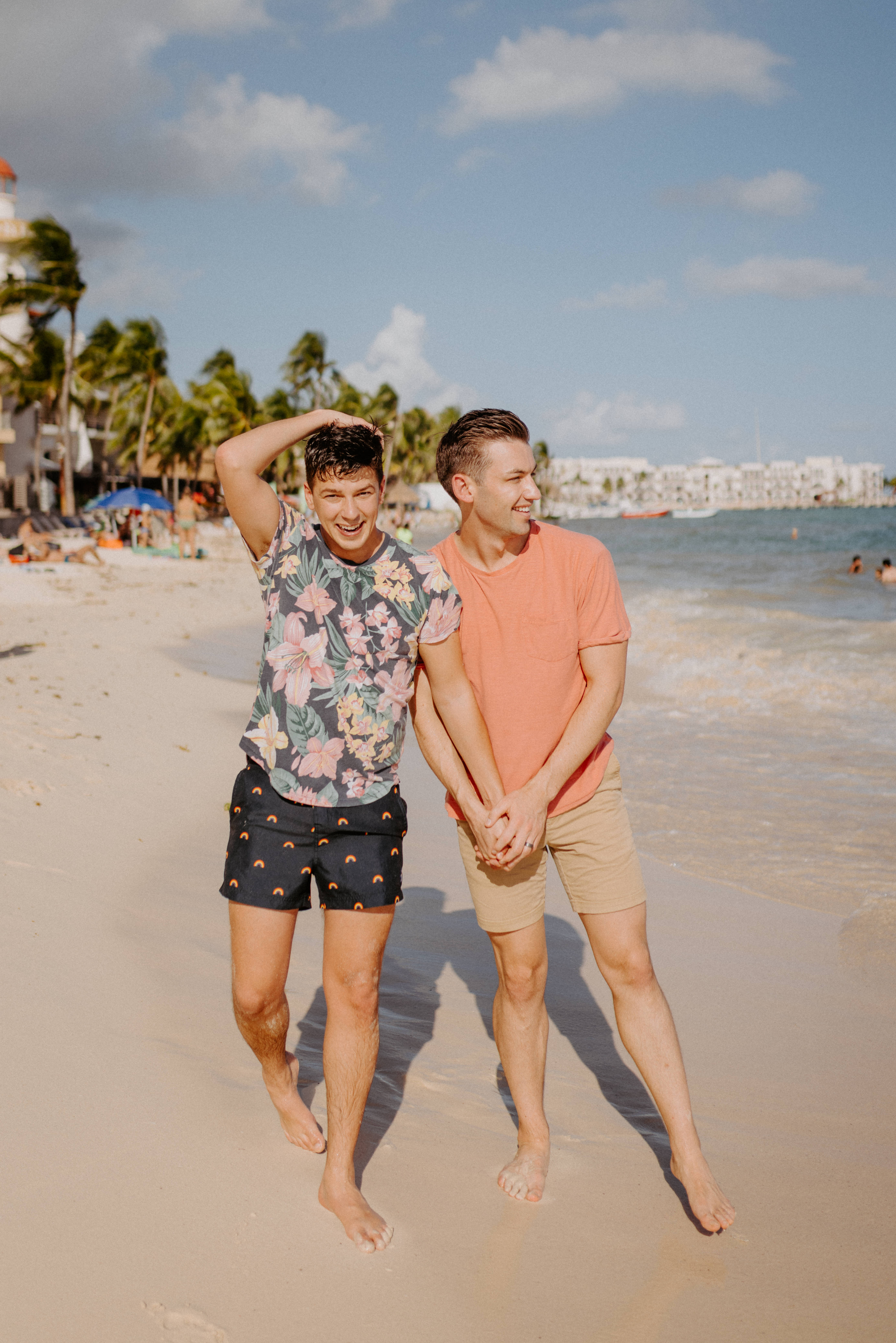 Michael et Matthew sur la plage