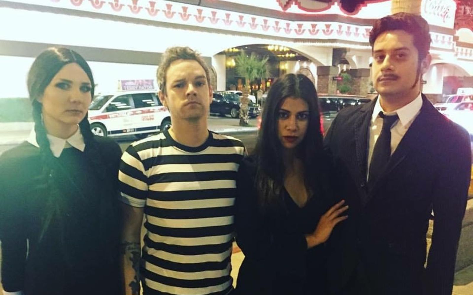 Halloween en famille Adams