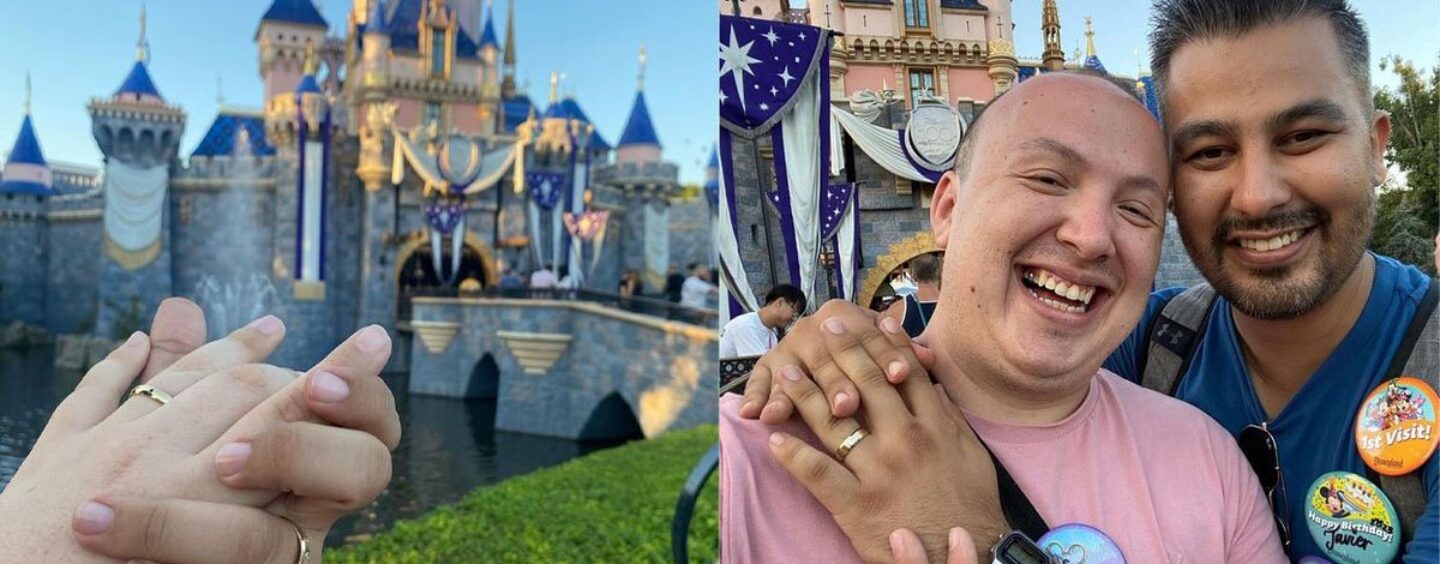 Cet adorable couple gay s’est surpris avec des propositions à Disneyland