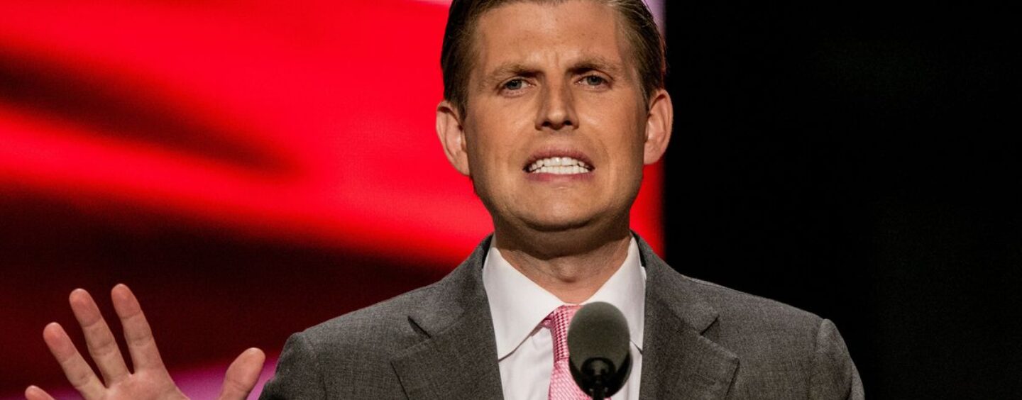 Eric Trump lance une crise sur les réseaux sociaux suite à la décision des juges dans une affaire de fraude