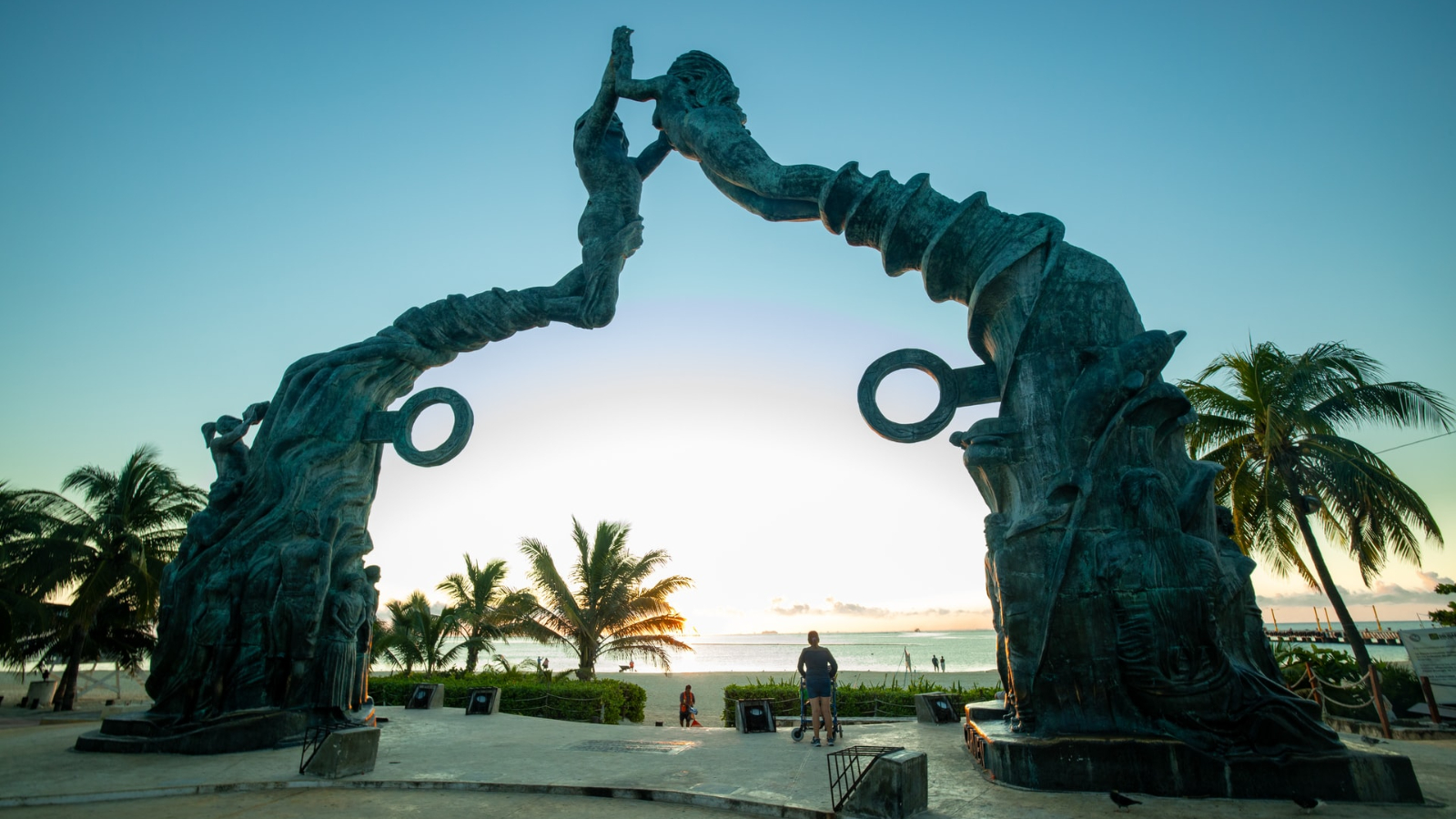 Statues de sirène de Playa del Carmen