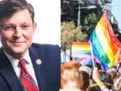 Le président Mike Johnson fermement condamné par les groupes LGBTQ+, la campagne Biden et les démocrates