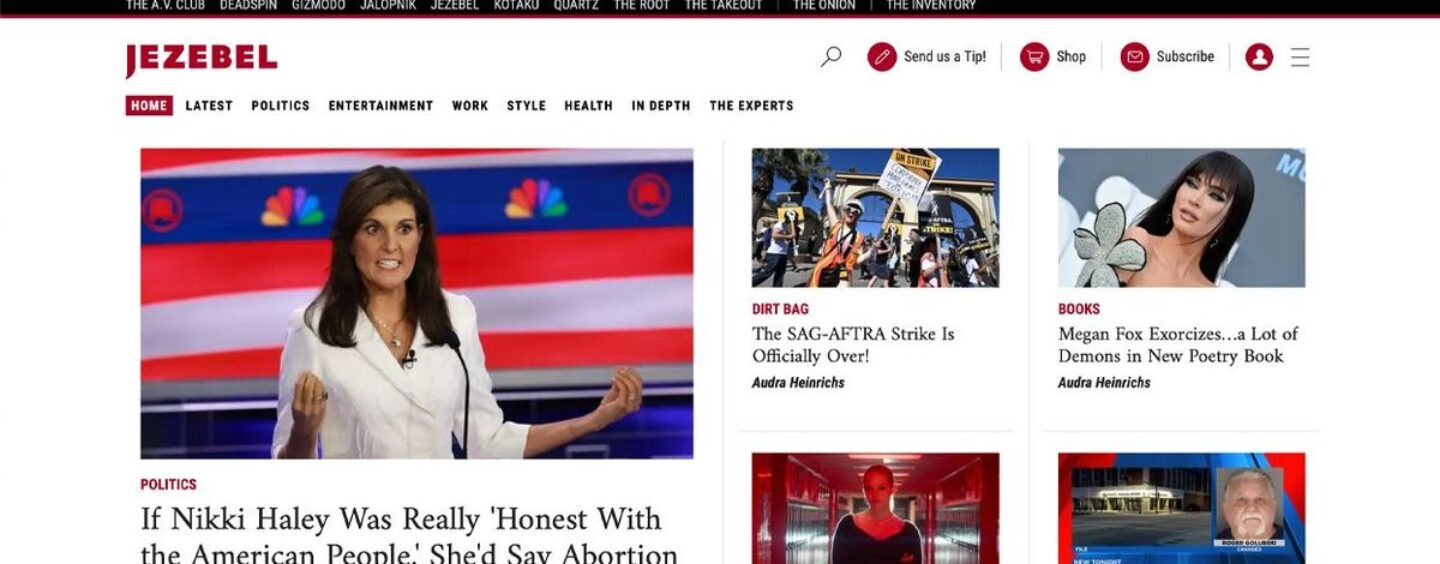 Jezebel, le site d’information et d’opinion féministe, ferme ses portes après 16 ans