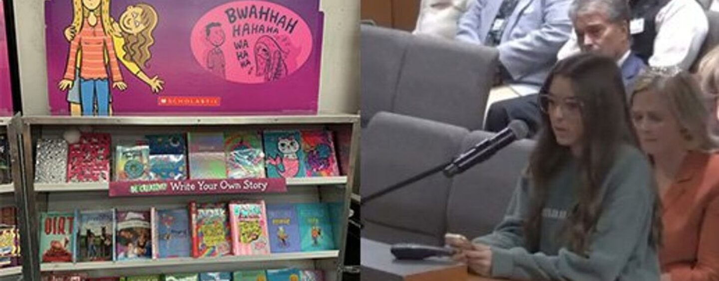 Regardez cette bannière de livre affirmant que sa dépendance au P*rn qui fait rage est *vérifie les notes* la faute de Scholastic