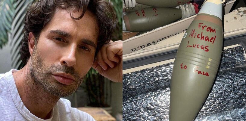 La star du divertissement pour adultes Michael Lucas avait son nom écrit sur une bombe de Tsahal, suscitant une controverse
