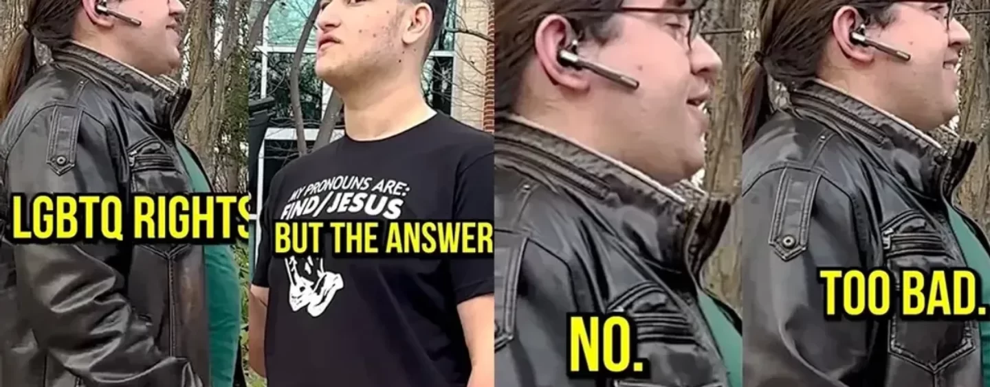 Regardez ce TikToker chrétien tenter un Gotcha LGBTQ+ et vous faire troller de manière hilarante à la place