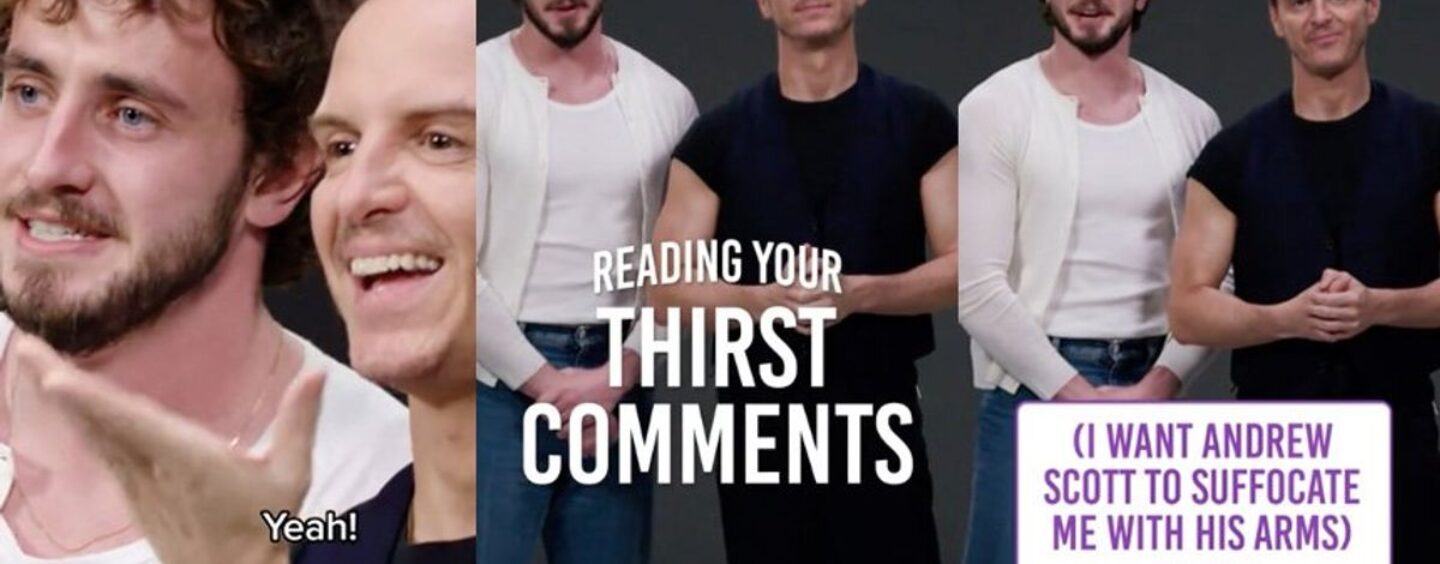 Regardez vos petits amis Paul Mescal et Andrew Scott lire des tweets hilarants sur la soif