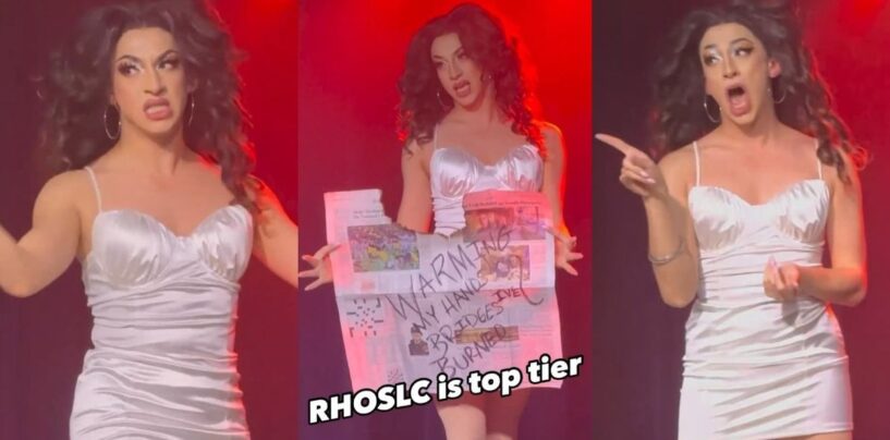 Une drag queen a déjà synchronisé ses lèvres avec le drame final de « RHOSLC » et nous crions