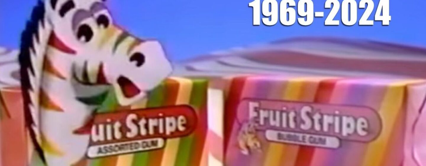 Gomme RIP Fruit Stripe, nous avons littéralement oublié que vous existiez encore