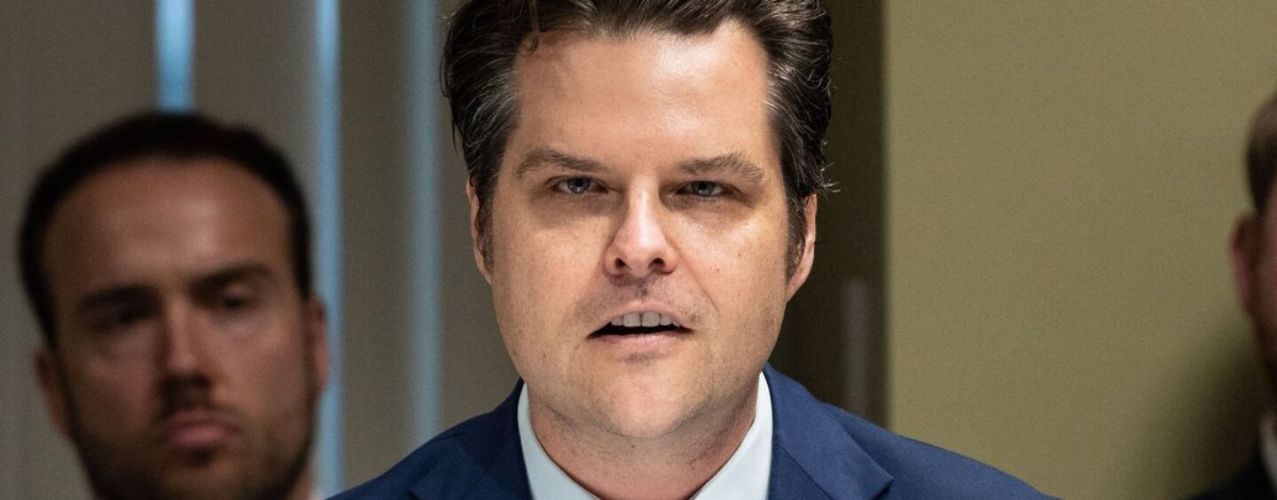 Matt Gaetz, inconditionnel de MAGA, fait ENCORE l’objet d’une enquête pour avoir été un énorme fluage