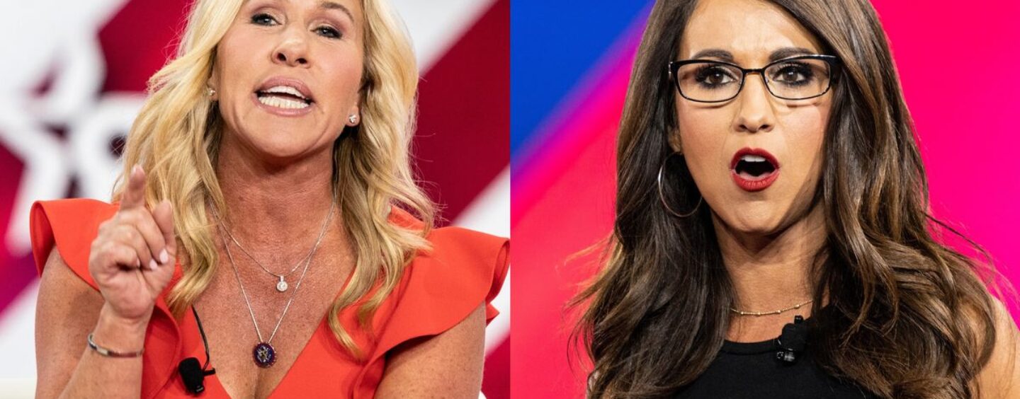 MTG, un adepte de MAGA, fait le clown avec Lauren Boebert pour son bombardement dans les sondages et nous ricanons à cause du drame