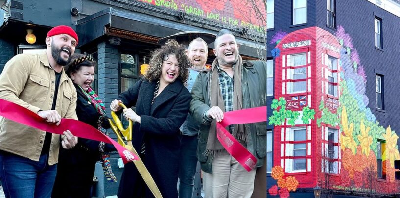 Le populaire Little Gay Pub de DC reçoit une nouvelle fresque murale « GREAT Love » grâce à l’ambassade britannique