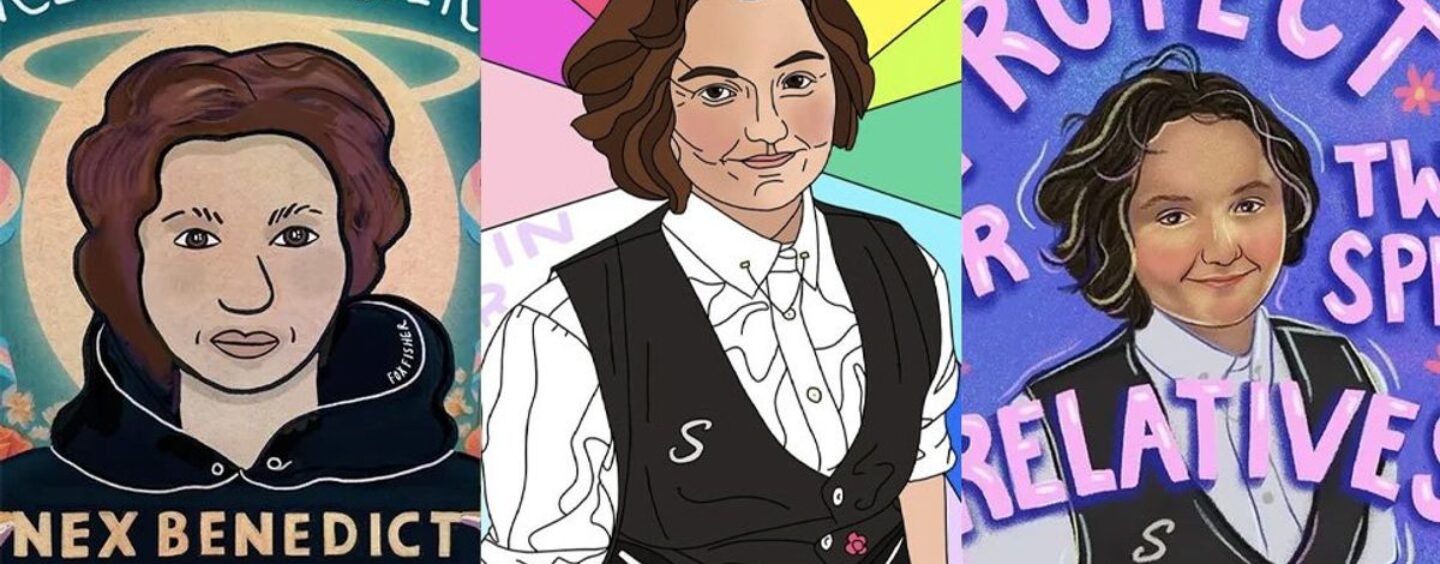 Ces hommages puissants à l’adolescent LGBTQ+ assassiné Nex Benedict nous rappellent le pouvoir de guérison de l’art