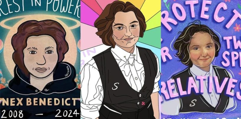 Ces hommages puissants à l’adolescent LGBTQ+ assassiné Nex Benedict nous rappellent le pouvoir de guérison de l’art