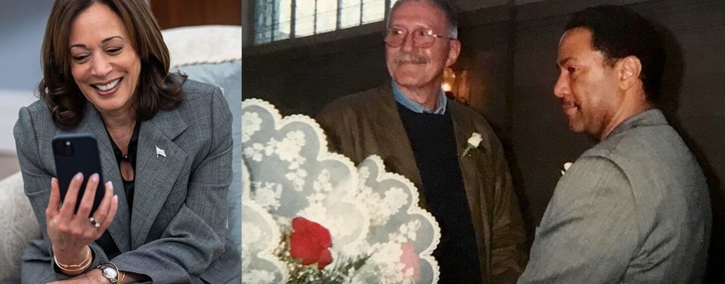 Kamala Harris fête ses 20 ans depuis qu’elle a célébré pour la première fois des mariages homosexuels et retrouve le couple gay qu’elle a épousé