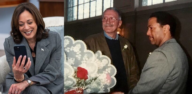 Kamala Harris fête ses 20 ans depuis qu’elle a célébré pour la première fois des mariages homosexuels et retrouve le couple gay qu’elle a épousé