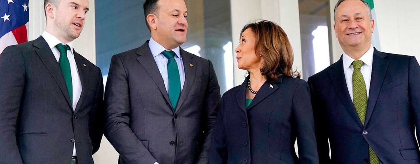 Kamala Harris célèbre le Premier ministre irlandais et son mari lors de l’événement de la Saint-Patrick
