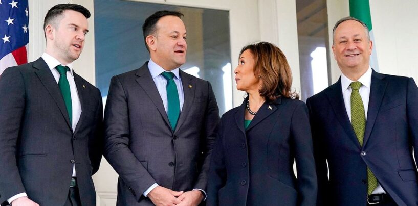 Kamala Harris célèbre le Premier ministre irlandais et son mari lors de l’événement de la Saint-Patrick