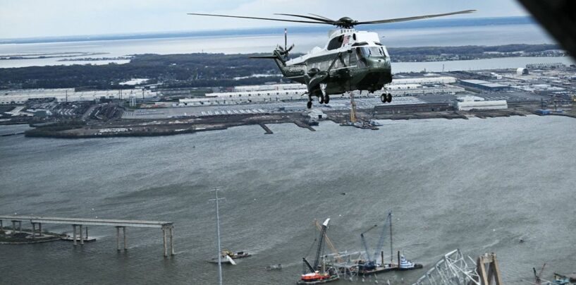 Joe Biden et Pete Buttigieg visitent le site de l'effondrement du pont de Baltimore et présentent le soutien fédéral au Maryland