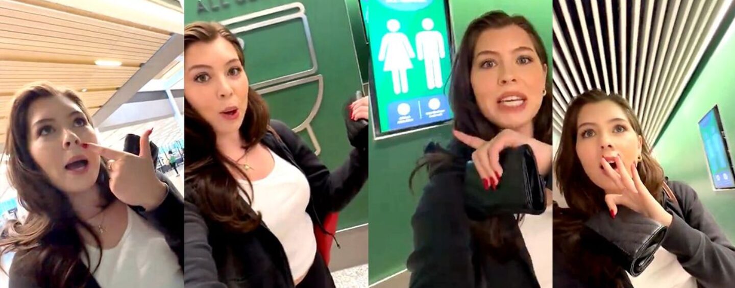 Regardez : un influenceur conservateur « effrayant » moqué pour avoir filmé dans des toilettes mixtes à l'aéroport de Kansas City