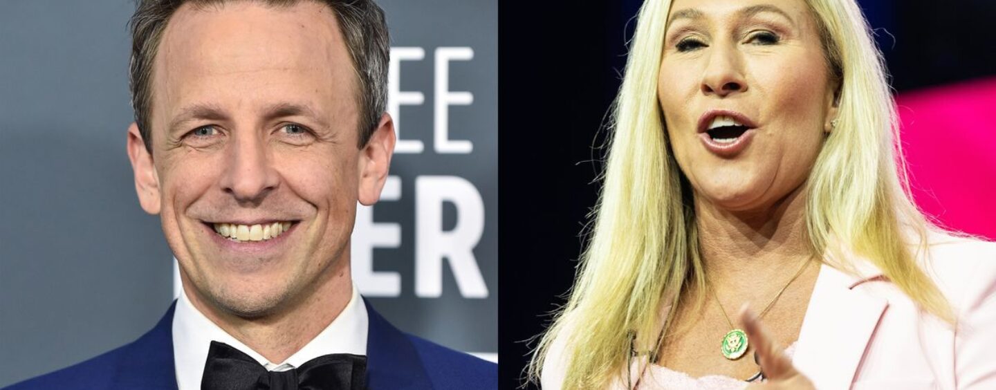 Regardez Marjorie Taylor Greene se faire rôtir par Seth Meyers après que les républicains l'ont huée