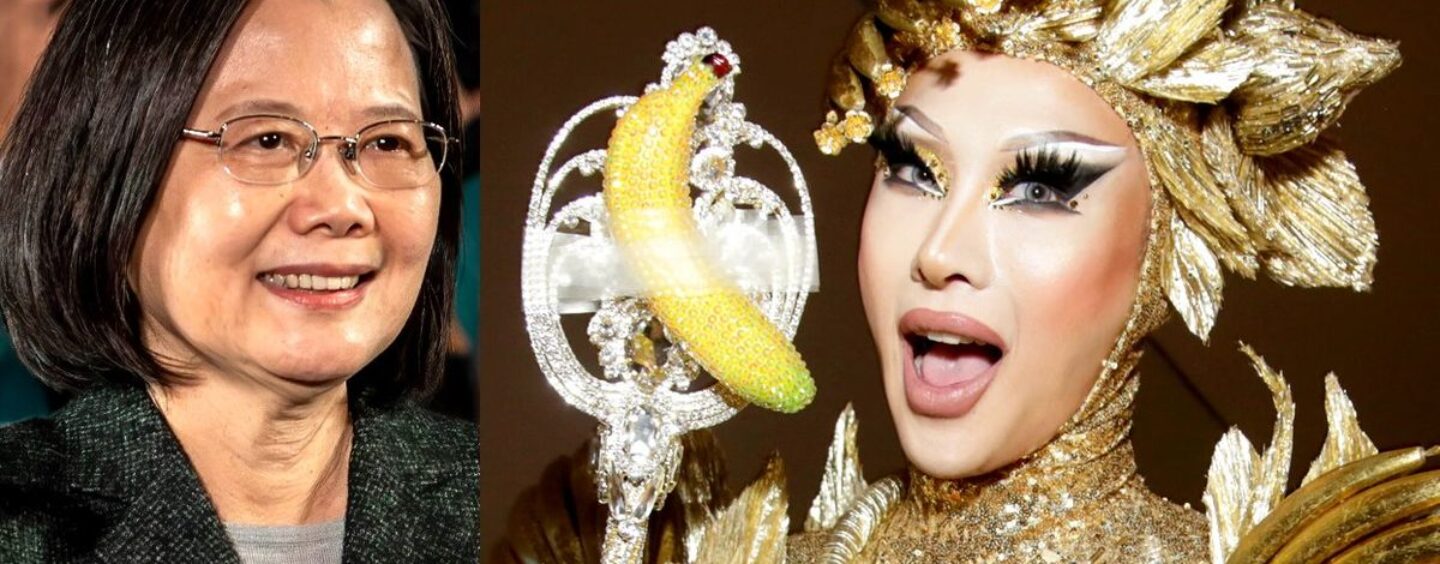 Nymphia Wind, gagnante de « Drag Race », est de nouveau entrée dans l'histoire en se produisant pour le président de Taiwan