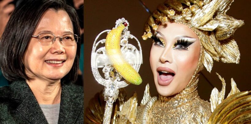 Nymphia Wind, gagnante de « Drag Race », est de nouveau entrée dans l'histoire en se produisant pour le président de Taiwan