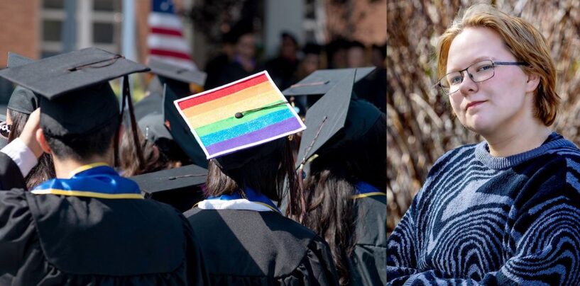 Ce militant étudiant non binaire a des mots puissants en tant que major de promotion d'EqualPride en 2024.