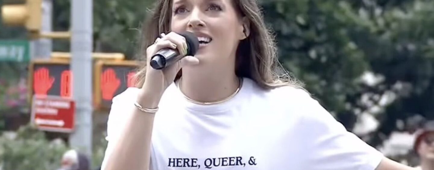 Regardez la chanteuse queer de Broadway Elphaba, Mary Kate Morrisey, chanter « Defying Gravity » à la Pride de New York