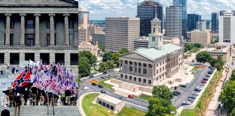 Des centaines d'extrémistes de droite du Patriot Front défilent à Nashville