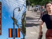 Des nudistes du Castro sauvent un touriste d'un « pirate fou » avec un chalumeau et un crochet droit