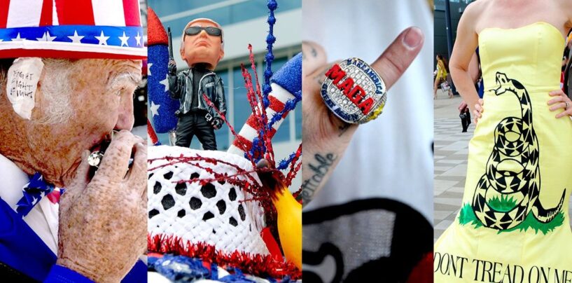 Mais qu'est-ce que portent ces supporters du DJT au RNC ?!