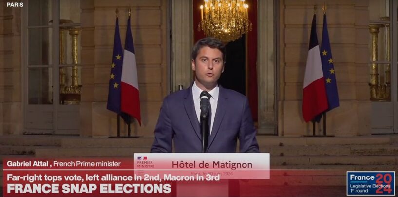 Gabriel Attal met en garde l'extrême droite contre la montée au pouvoir après des élections législatives surprenantes