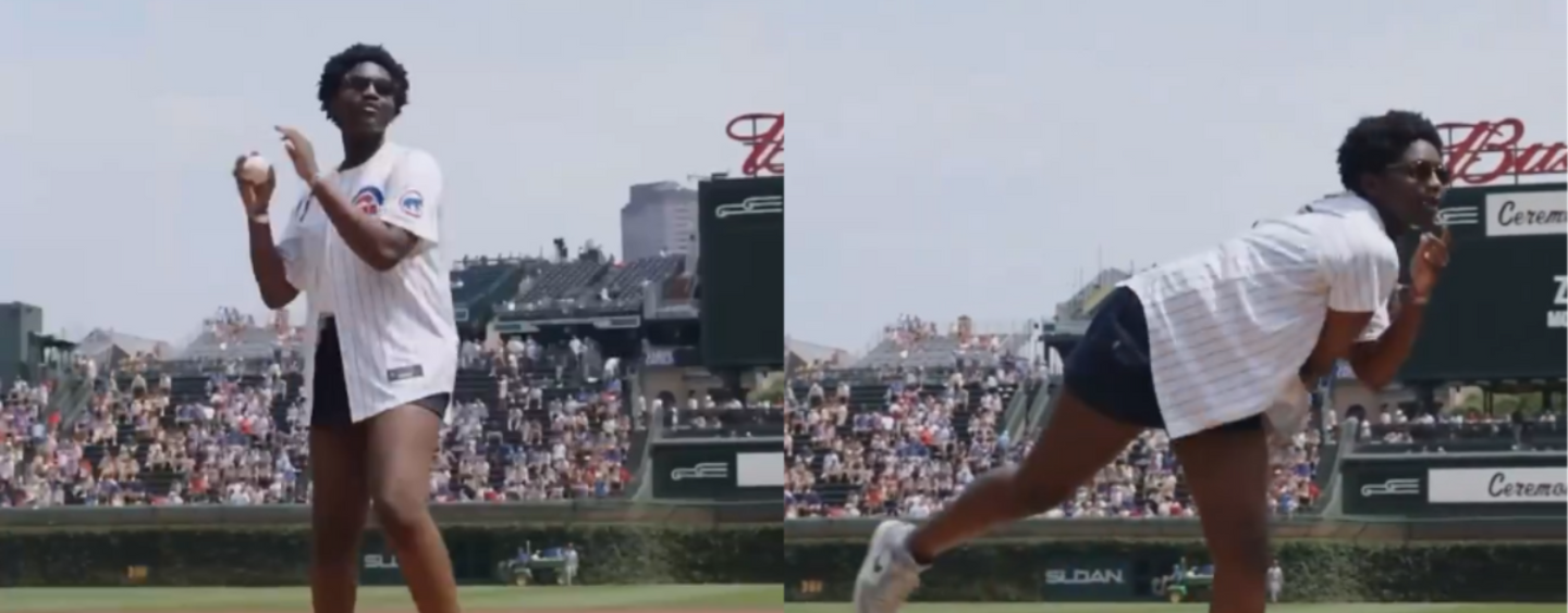 Regardez Zaya Wade lancer la première balle lors du match des Cubs de Chicago et encouragez ce pionnier trans
