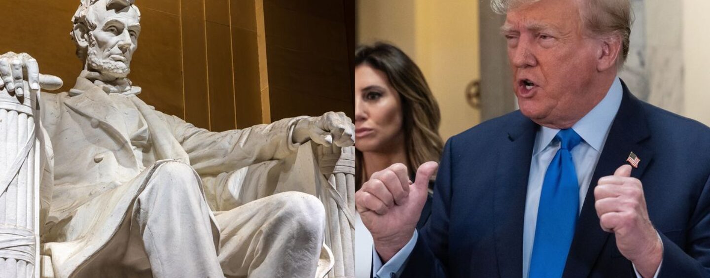 25 réactions hilarantes à l'illusion de Trump selon laquelle il pourrait battre Lincoln et Washington