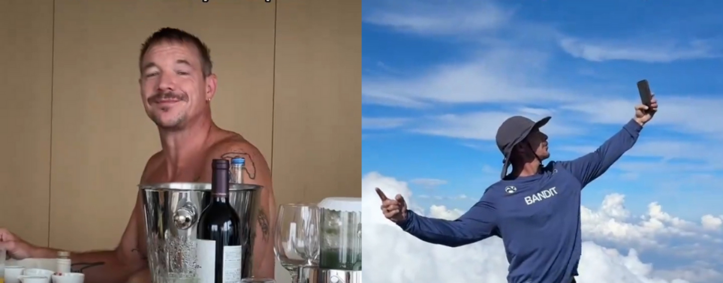 Diplo décide de « faire un chien cru » sur le mont Fuji et partage son parcours du torse nu au sommet
