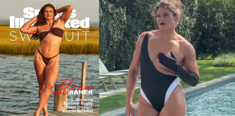 La couverture du magazine Sports Illustrated Swimsuit de la médaillée olympique de rugby Ilona Maher montre des Saphiques en train de devenir FÉRALES