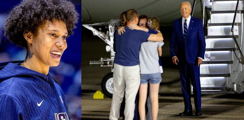 Brittney Griner, ancienne prisonnière russe et athlète olympique actuelle, célèbre un échange historique de prisonniers
