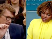 Karine Jean-Pierre répond à la question transphobe d'un journaliste sur le Titre IX lors d'un briefing à la Maison Blanche