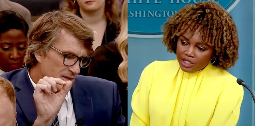 Karine Jean-Pierre répond à la question transphobe d'un journaliste sur le Titre IX lors d'un briefing à la Maison Blanche