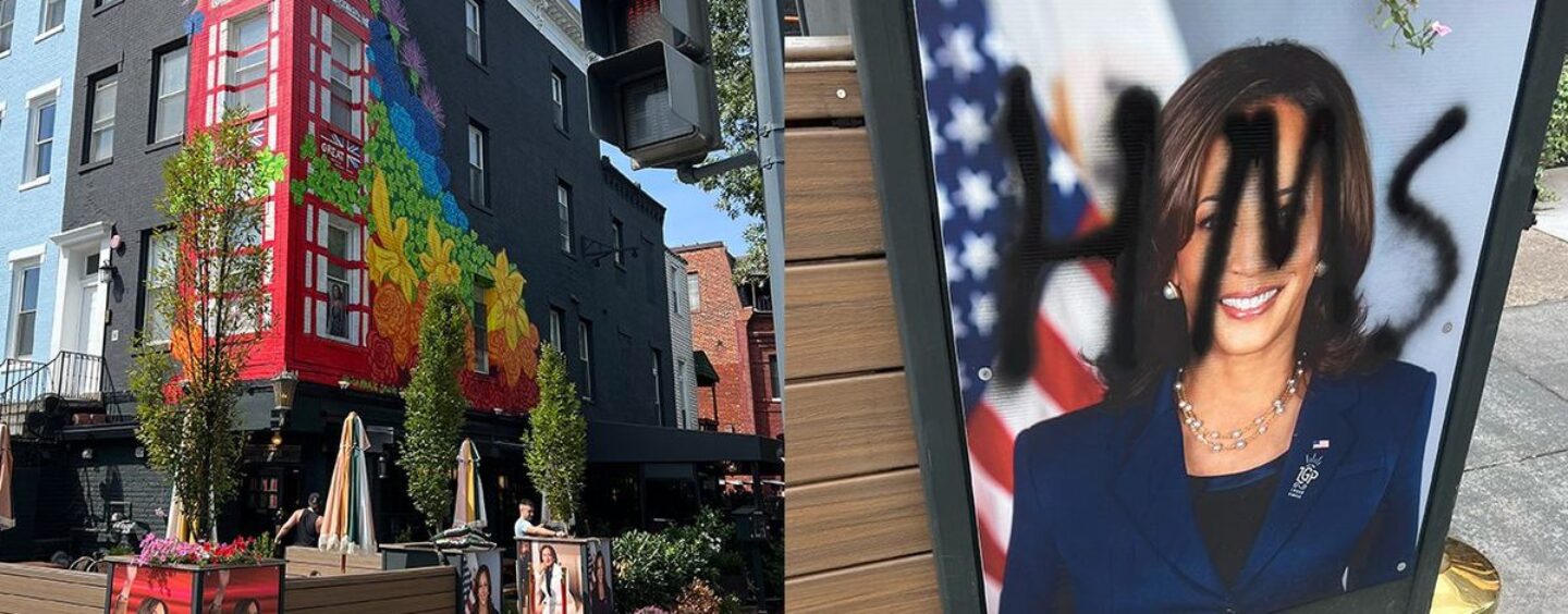 Un petit pub gay de Washington DC vandalisé pour avoir soutenu la candidature de Kamala Harris à la présidence