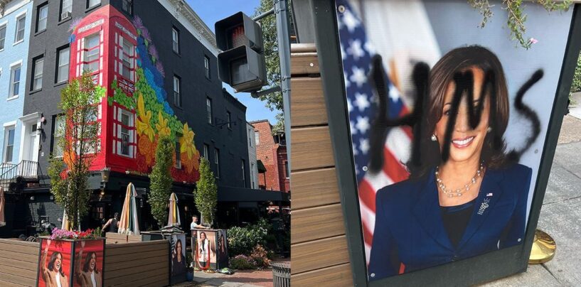 Un petit pub gay de Washington DC vandalisé pour avoir soutenu la candidature de Kamala Harris à la présidence