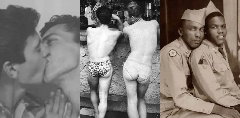 50 adorables photos vintage de couples gays
