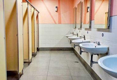 Tu peux répéter s'il te plait? Les écoles installent des fenêtres dans les toilettes non mixtes pour que les enseignants puissent surveiller les élèves