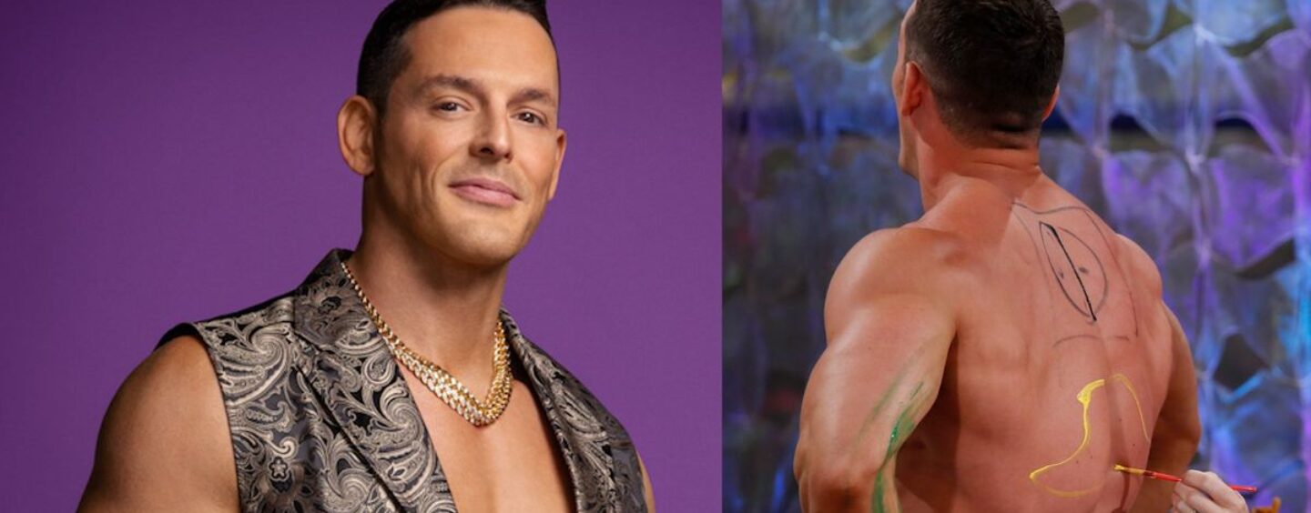 Jessie Godderz se déshabille et porte un petit Speedo sur House of Villains
