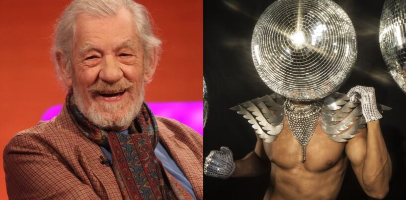 Alerte papa argenté ! Sir Ian McKellen fait la fête avec des mecs torse nu à Londres