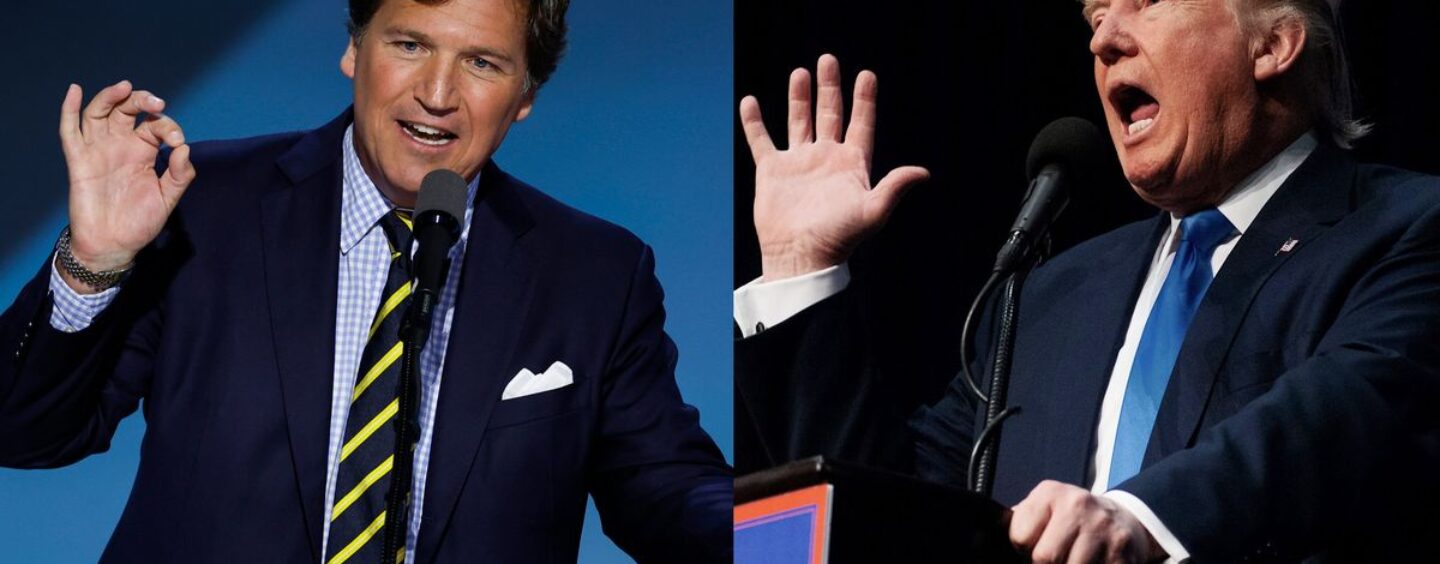 La diatribe BIZARRE de Tucker Carlson imagine « papa » Trump donner une fessée à une « mauvaise petite fille »