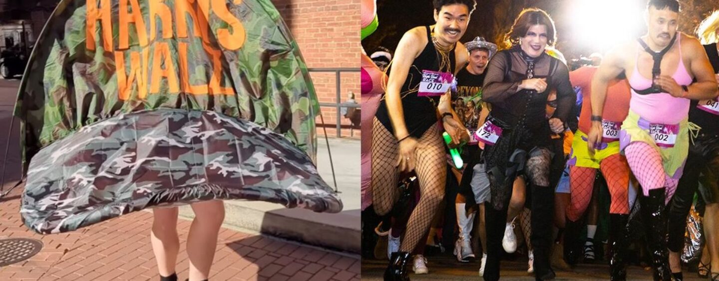 Le costume emblématique du chapeau camouflage Harris-Walz éblouit la course à talons hauts pré-électorale de DC