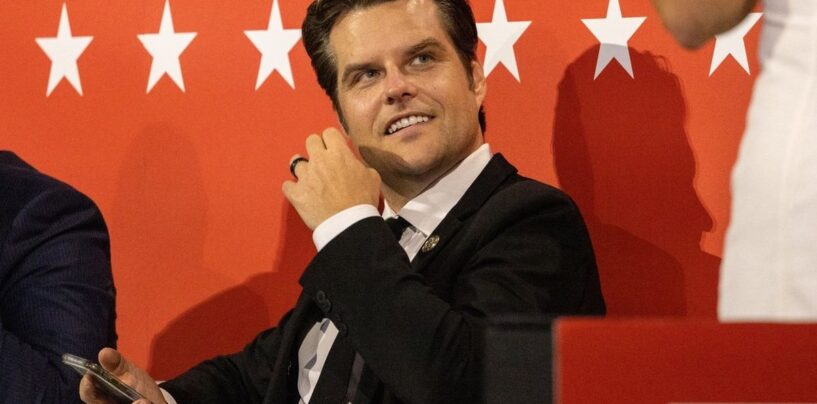Vous ne devinerez jamais ce que Matt Gaetz fait pour de l'argent maintenant